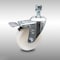 Service Caster 4 Inch SS Nylon Wheel Swivel 12mm Threaded Stem Caster with Total Lock Brake SCC-SSTSTTL20S414-NYS-M1215 - alternate 1